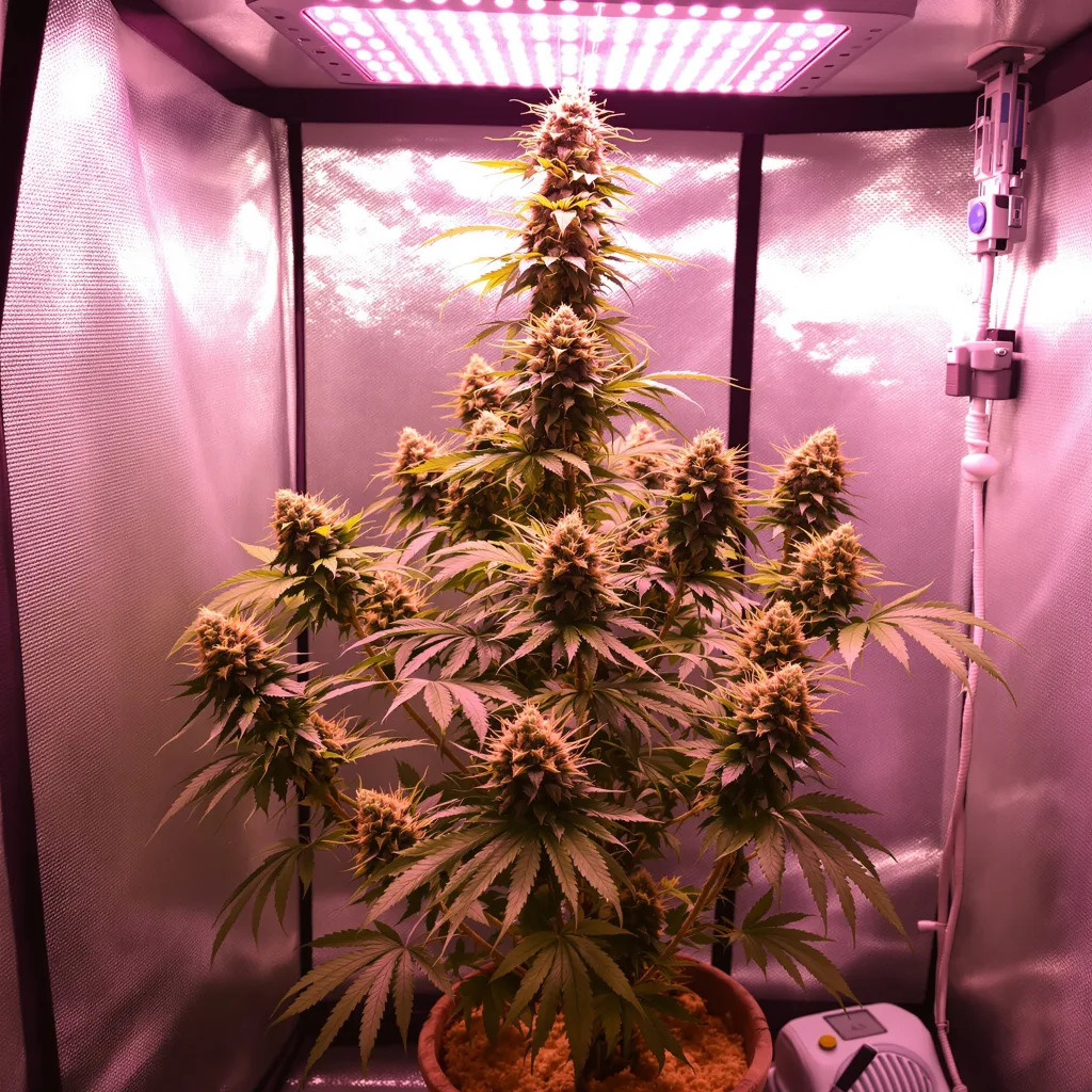 Planta de cannabis 24k Gold en fase de floración — 60-100 cm autofloración
