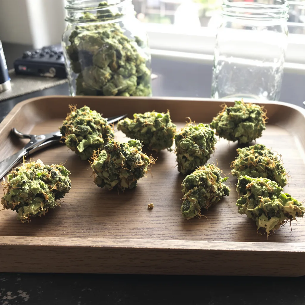 3 Kings 13% indica / 87% sativa — flor con tricomas visibles