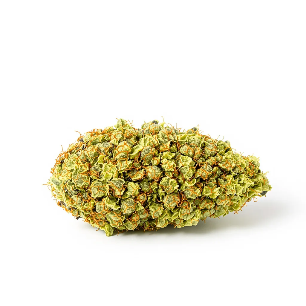 3 Kings 13% indica / 87% sativa — flor con tricomas visibles