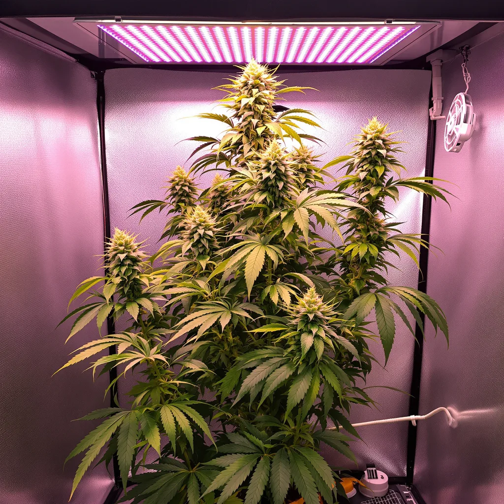 Planta de cannabis 3 Kings en fase de floración — 150-200 cm feminizada
