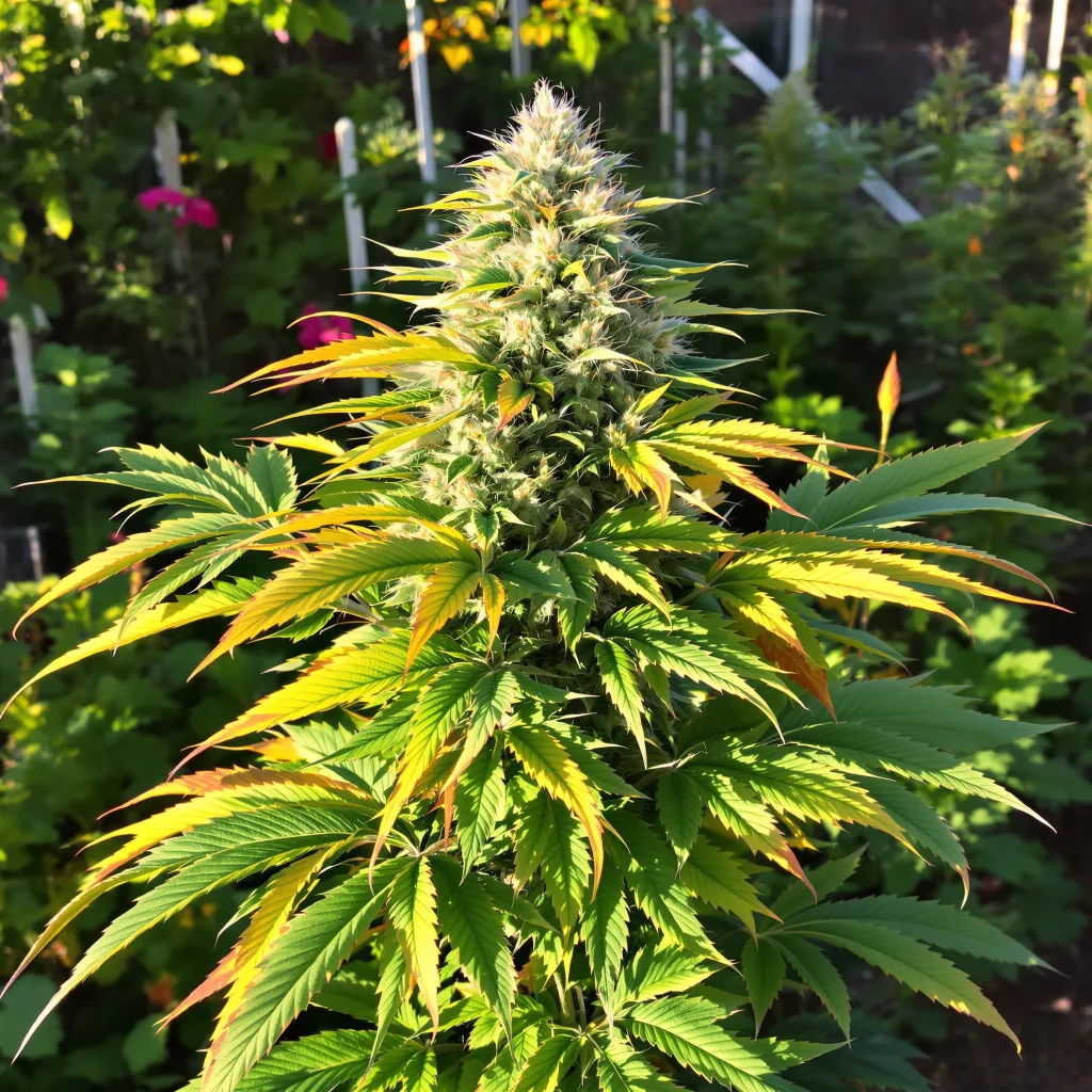 3X Crazy 82% indica / 18% sativa — flor con tricomas visibles