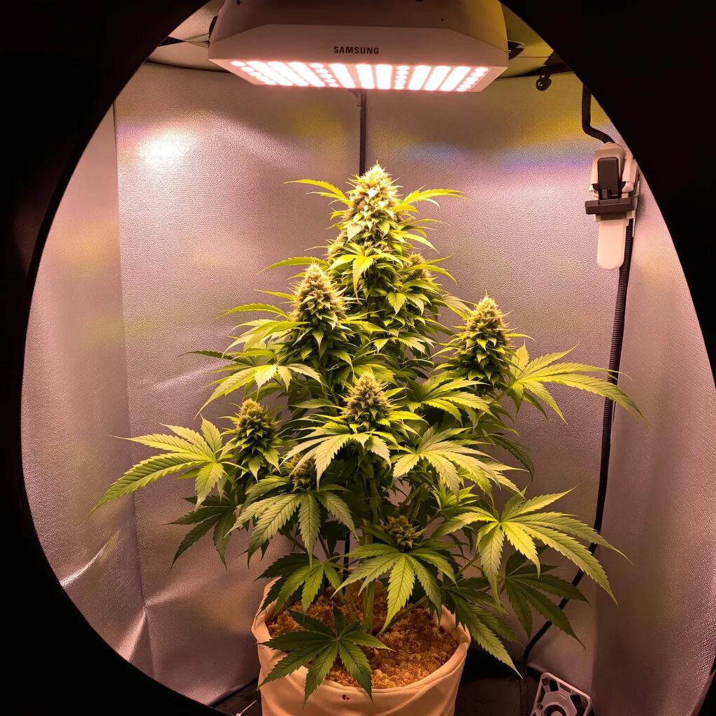 Planta de cannabis 5th Element en fase de floración — 60-100 cm autofloración