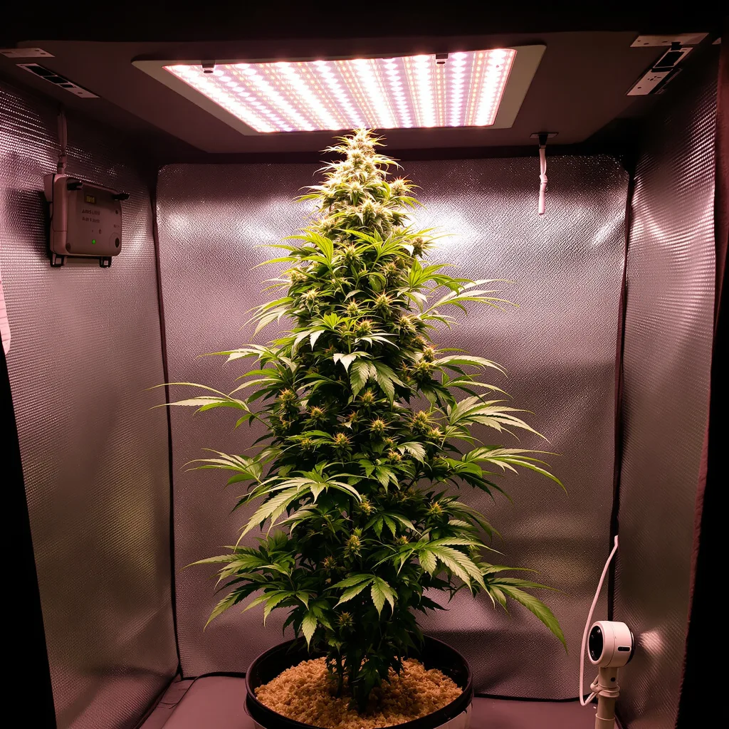 Planta de cannabis 707 Headband en fase de floración — 150-200 cm feminizada