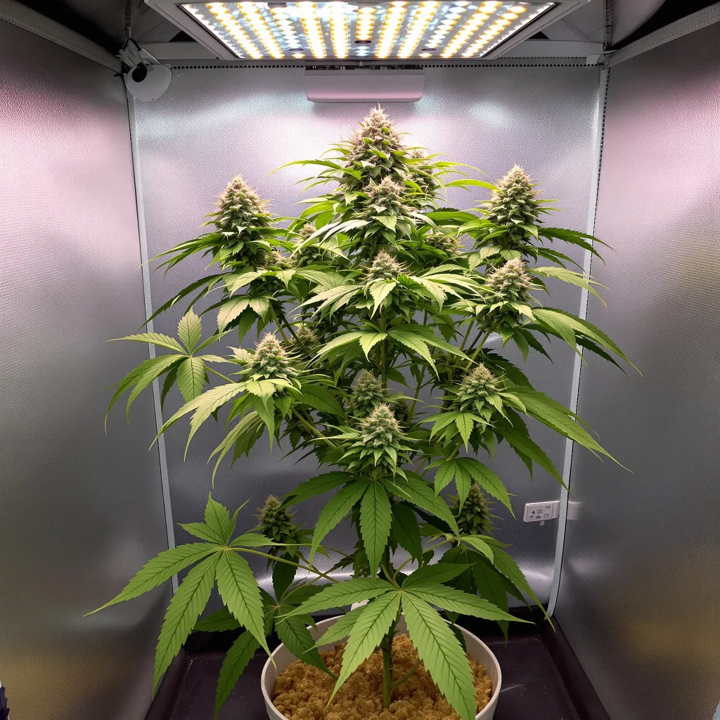 Planta de cannabis A-Train en fase de floración — 90-130 cm feminizada