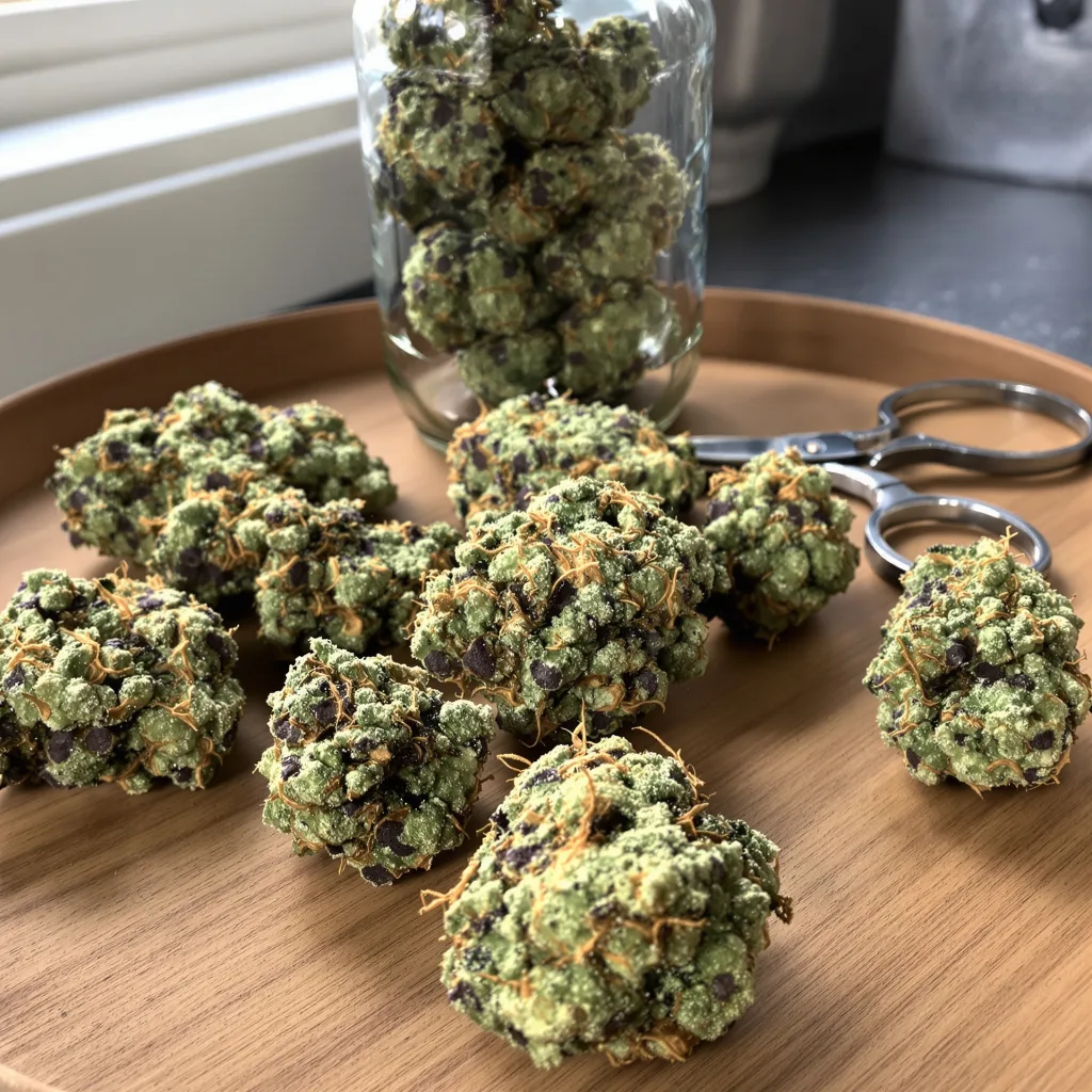 Aberdeen 40% indica / 60% sativa — flor con tricomas visibles