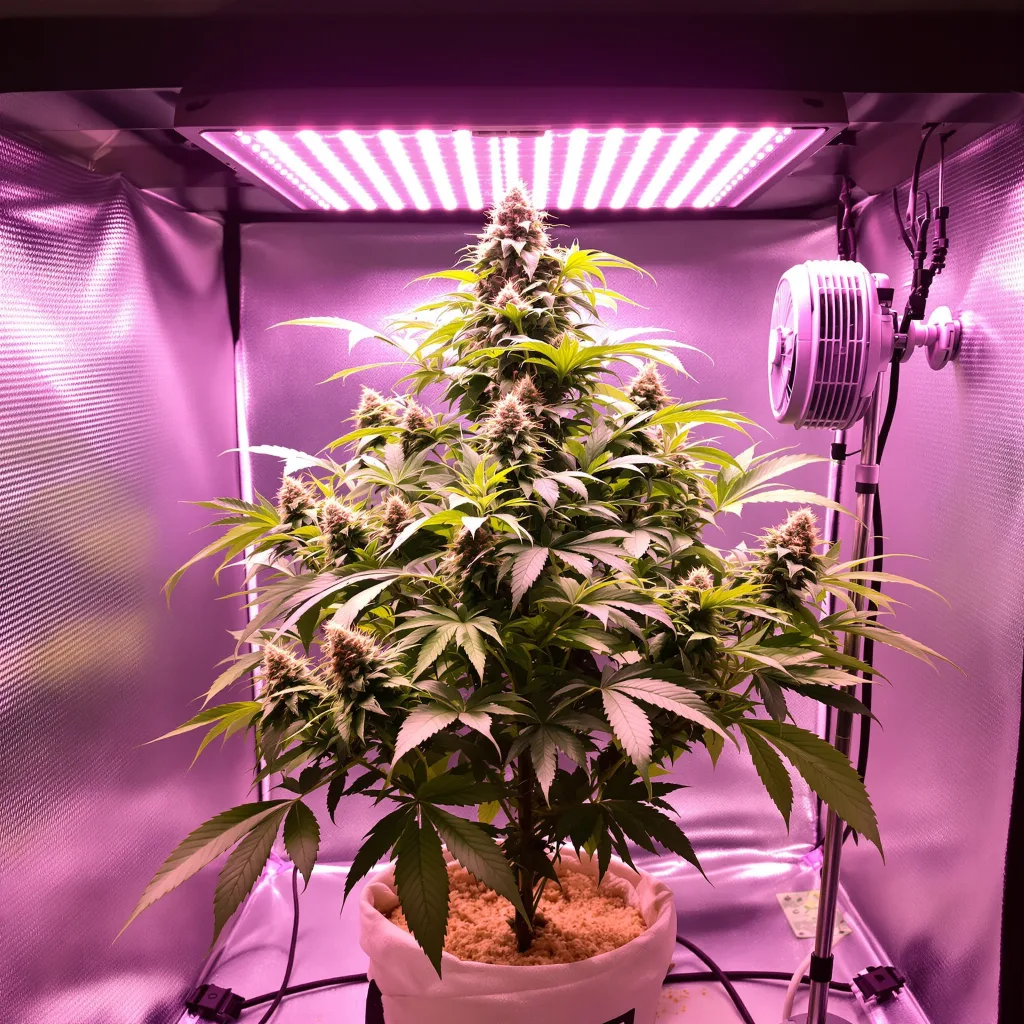 Planta de cannabis Abusive OG en fase de floración — 60-100 cm autofloración