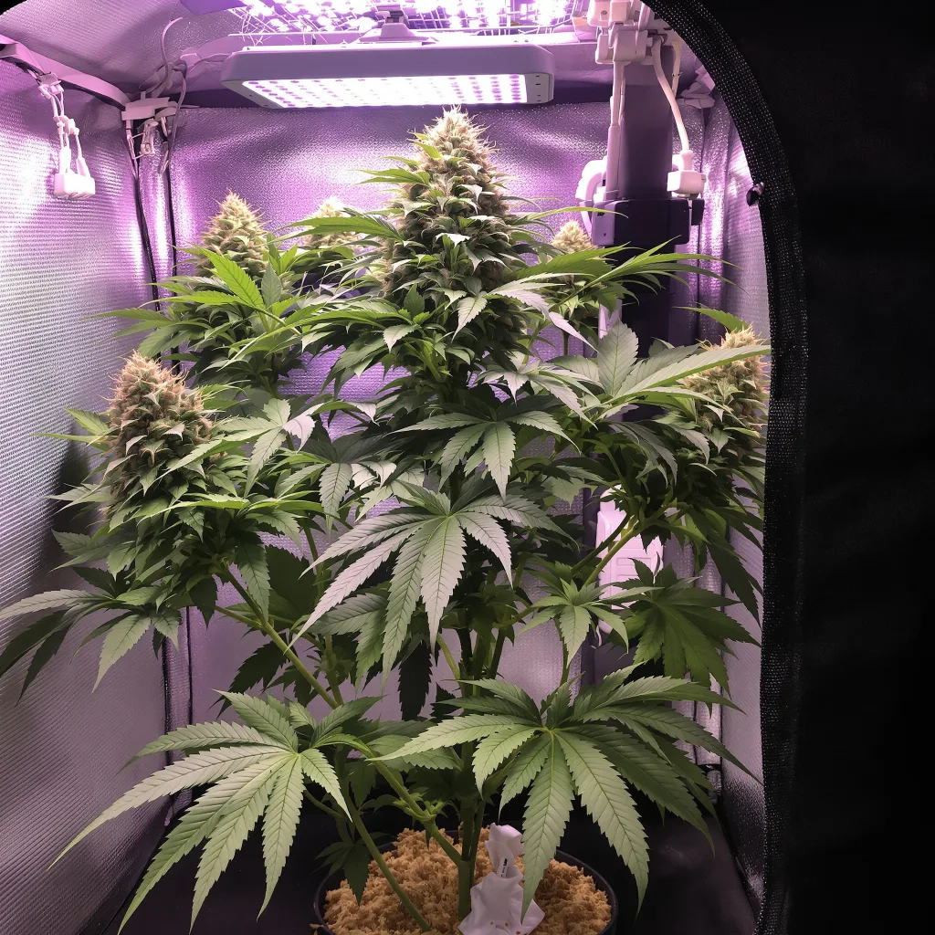 Planta de cannabis Abusive OG en fase de floración — 90-130 cm feminizada