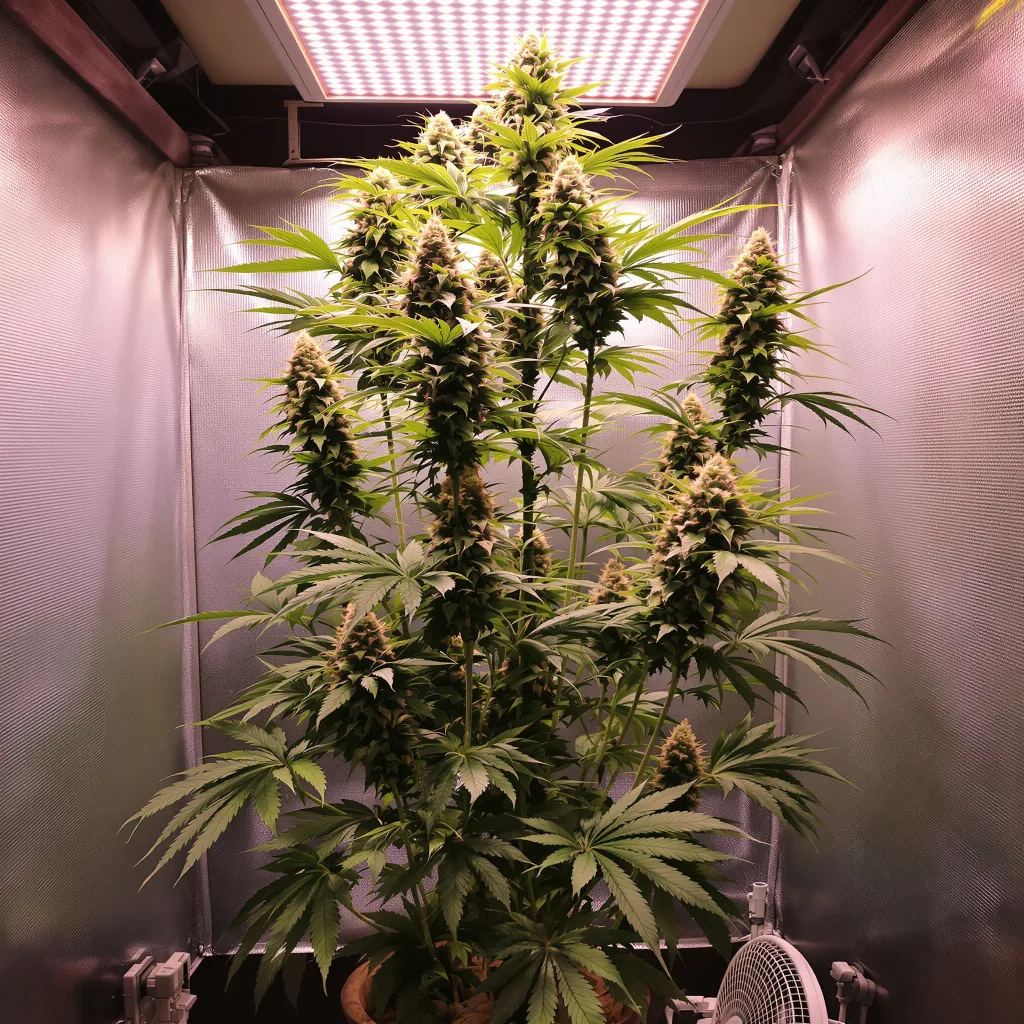 Planta de cannabis Acapulco Gold en fase de floración — 60-100 cm autofloración
