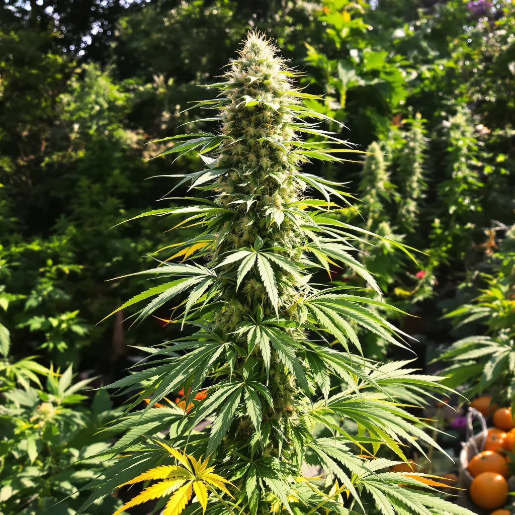 Acapulco Gold 20% indica / 70% sativa — flor con tricomas visibles