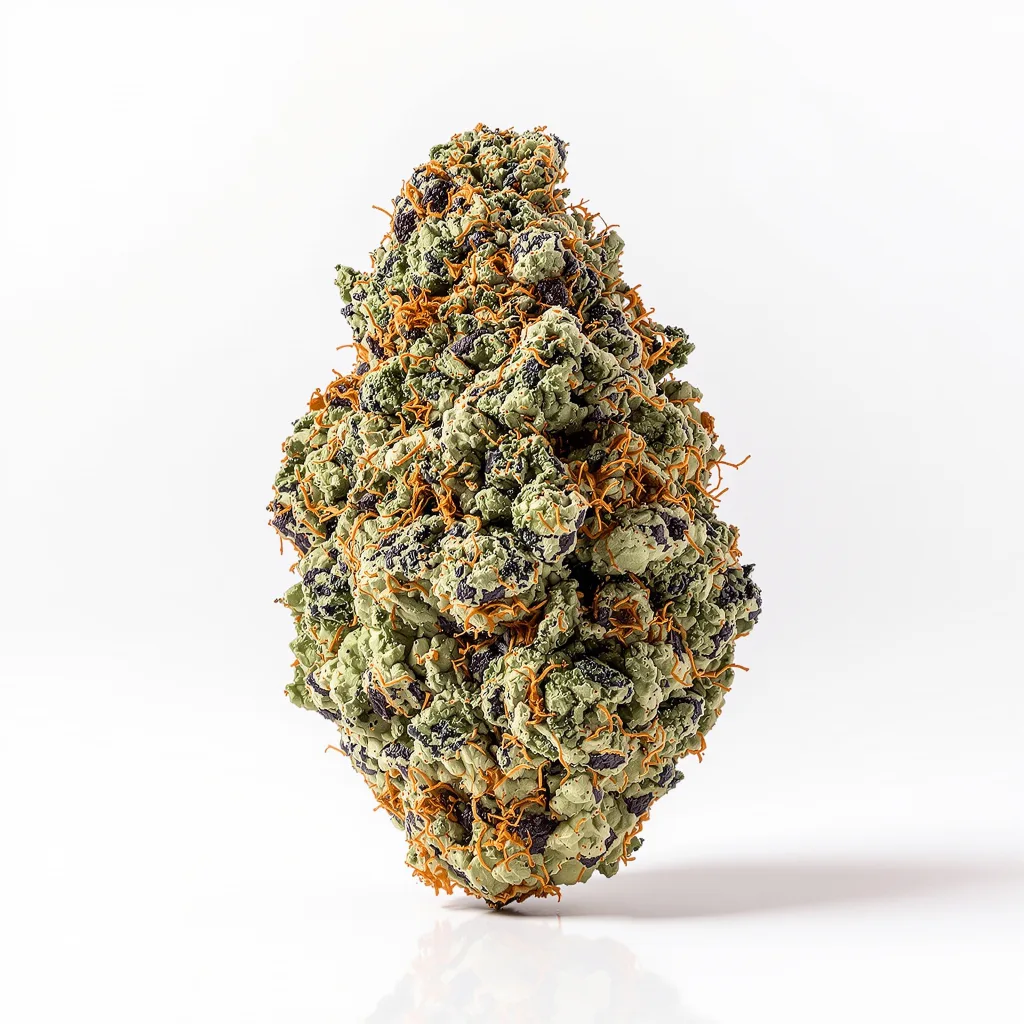 Ace Killer OG 66% indica / 34% sativa — flor con tricomas visibles