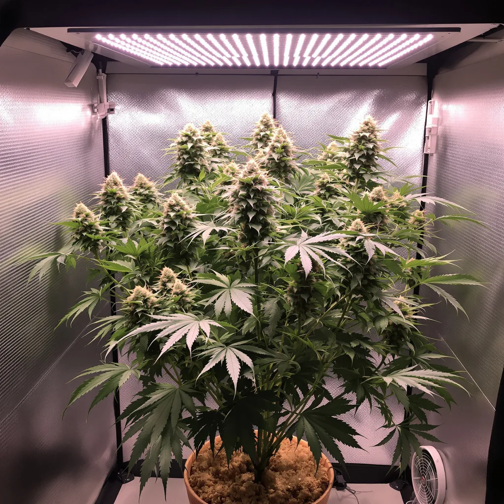 Planta de cannabis Ace of Spades en fase de floración — 60-100 cm autofloración