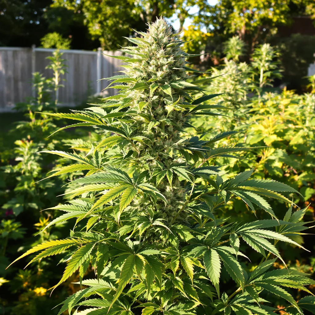 Afcrack 59% indica / 41% sativa — flor con tricomas visibles