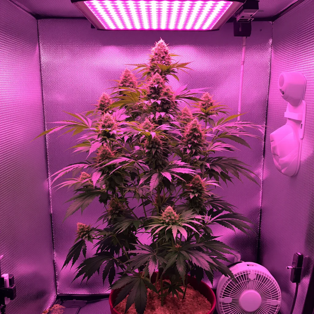 Planta de cannabis Afghan Big Bud en fase de floración — 120-180 cm feminizada