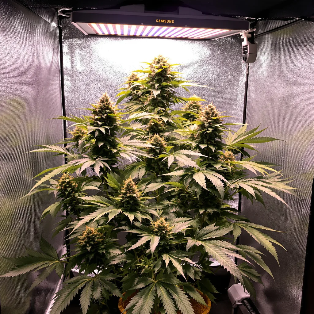 Planta de cannabis Afghan en fase de floración — 90-130 cm feminizada