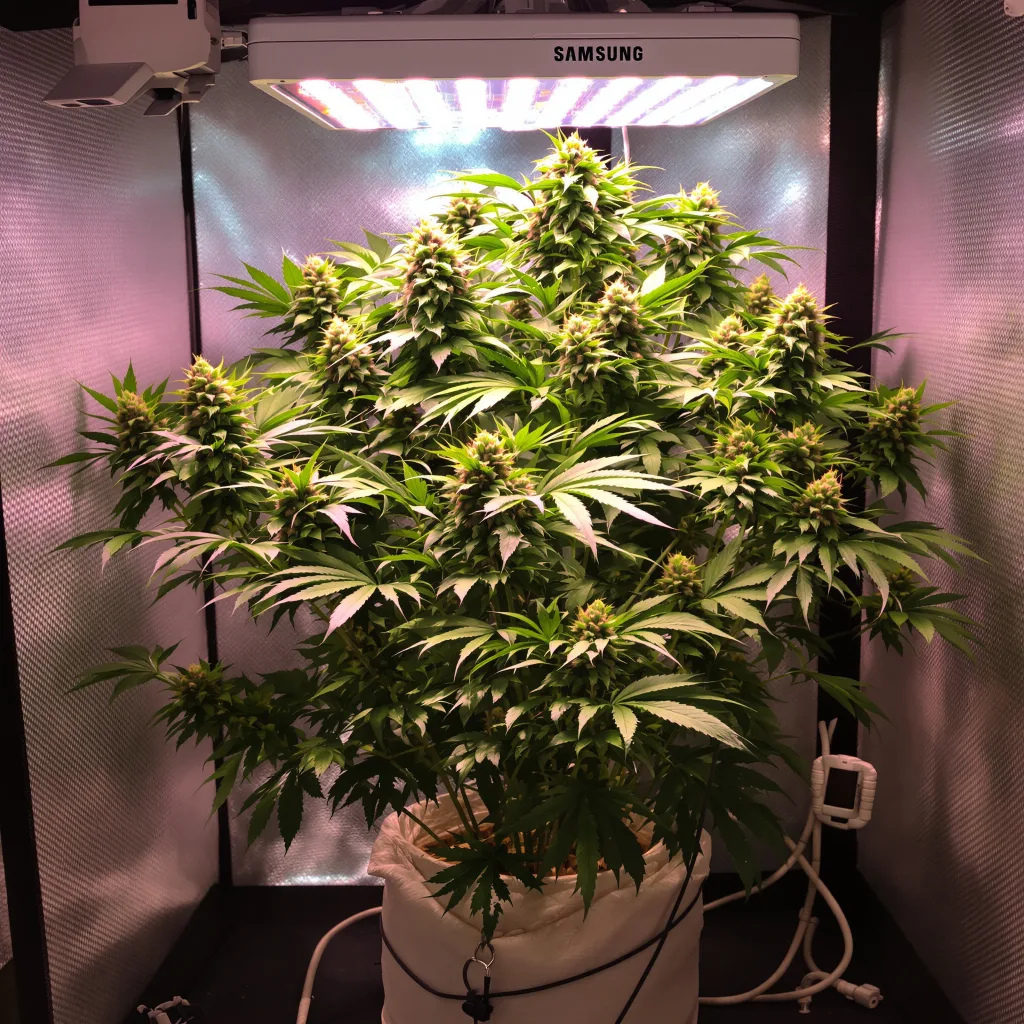 Planta de cannabis Afghan Kush en fase de floración — 90-130 cm feminizada