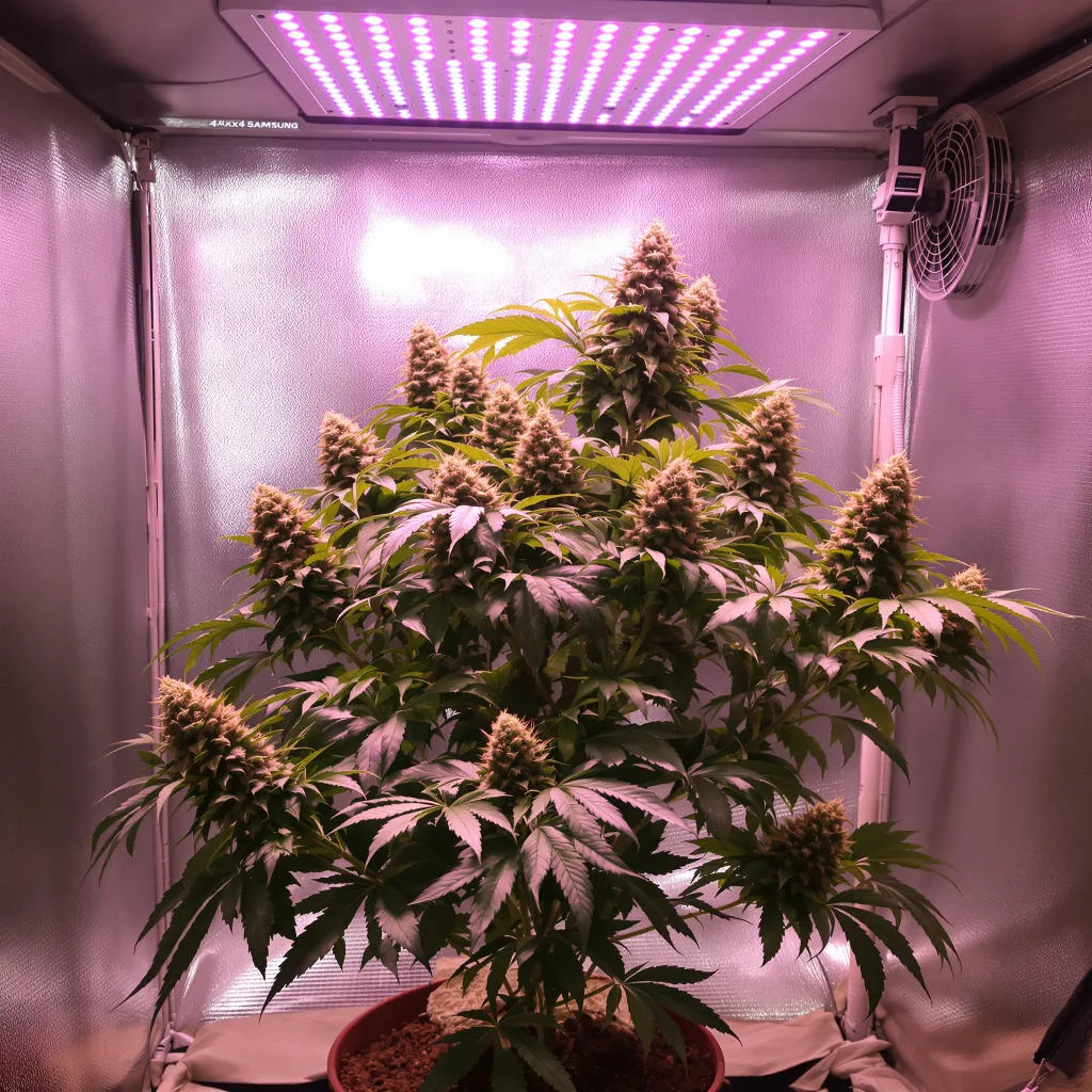 Planta de cannabis Afghani en fase de floración — 90-130 cm feminizada
