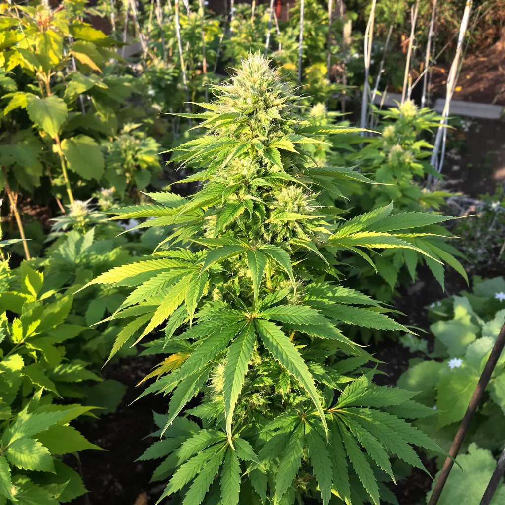 Afpak 74% indica / 26% sativa — flor con tricomas visibles