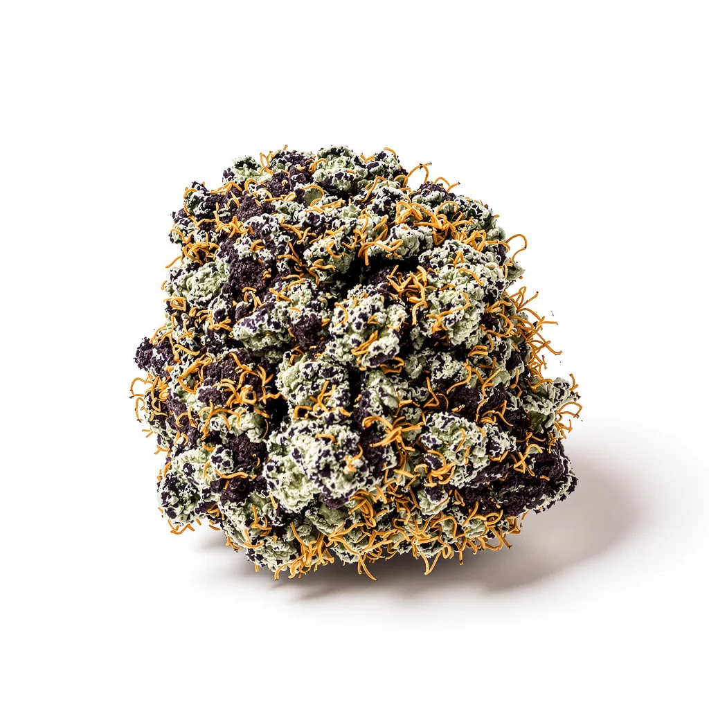 Afpak 74% indica / 26% sativa — flor con tricomas visibles