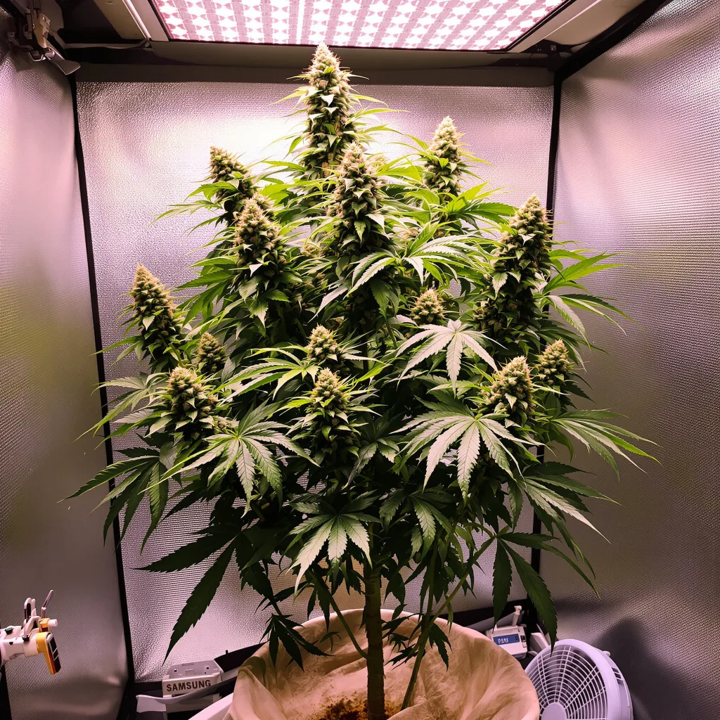 Planta de cannabis Afwreck en fase de floración — 120-180 cm feminizada
