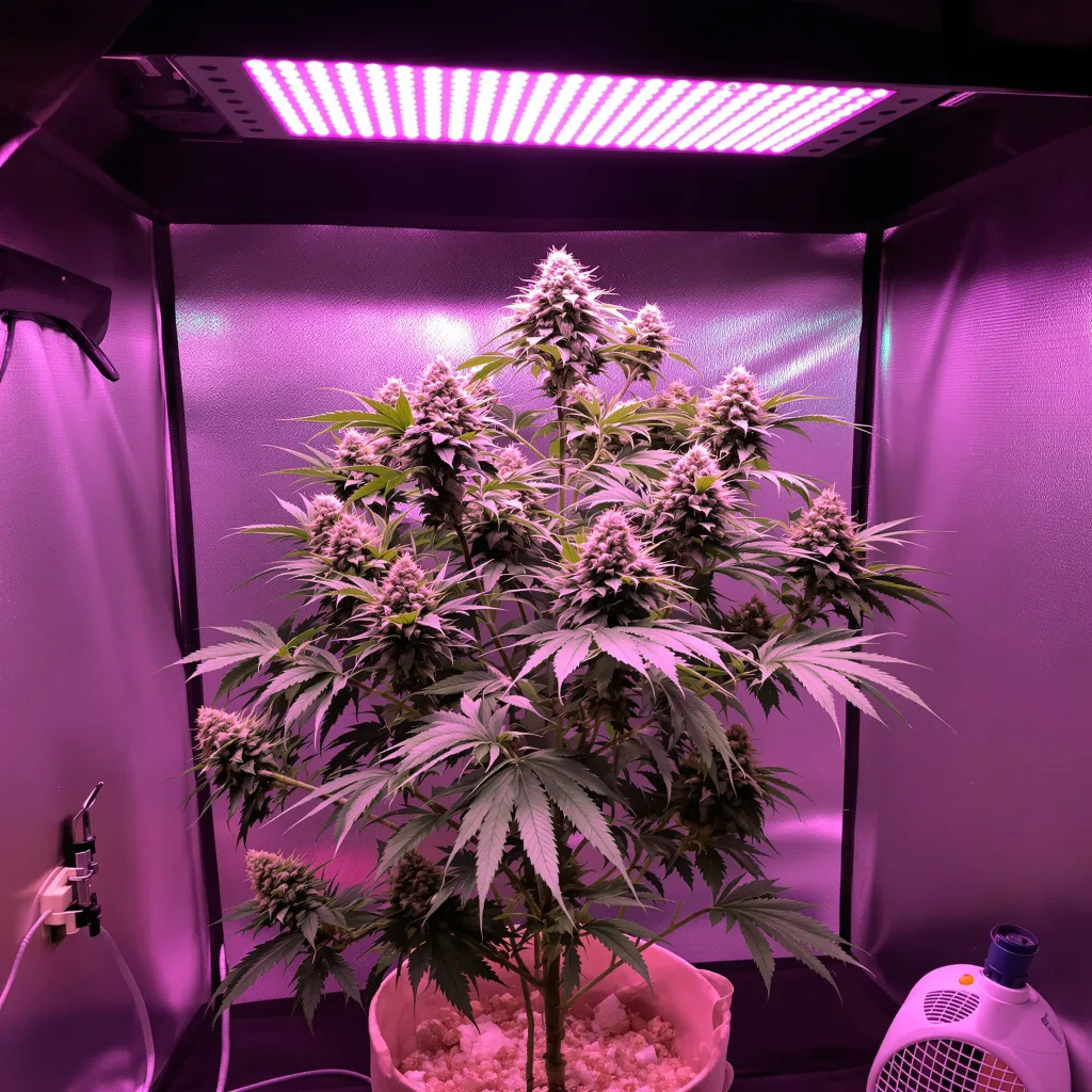 Planta de cannabis Agent Orange en fase de floración — 60-100 cm autofloración