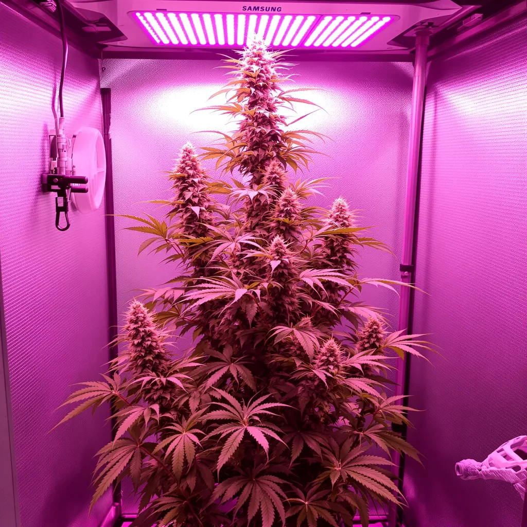 Planta de cannabis Agent Tangie en fase de floración — 60-100 cm autofloración
