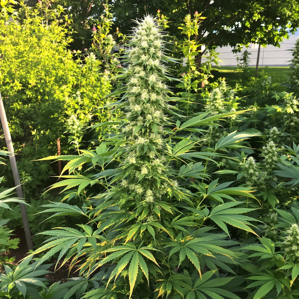 Agent Tangie 11% indica / 89% sativa — flor con tricomas visibles
