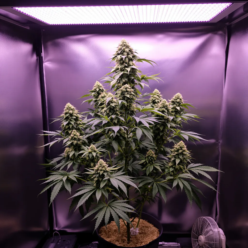 Planta de cannabis AK-48 en fase de floración — 120-180 cm feminizada