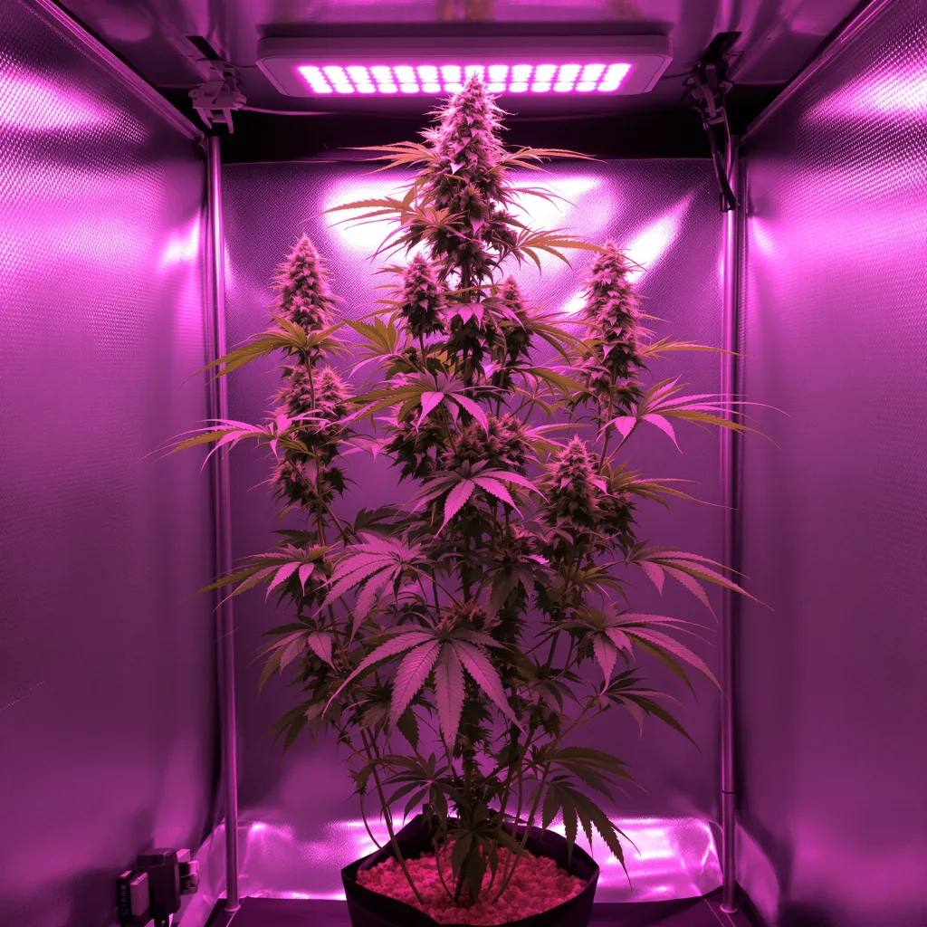 Planta de cannabis AK en fase de floración — 60-100 cm autofloración