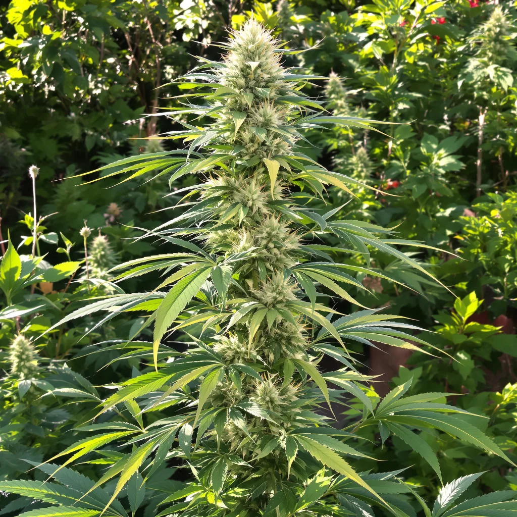 Alice In Wonderland 15% indica / 85% sativa — flor con tricomas visibles