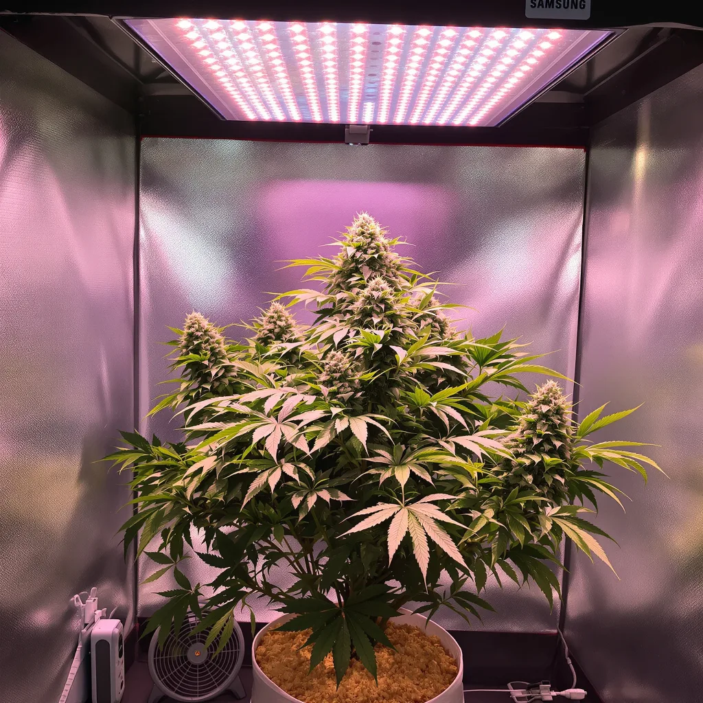 Planta de cannabis Alien Bubba en fase de floración — 90-130 cm feminizada