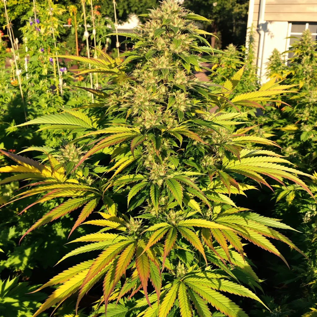 Alien Bubba 79% indica / 21% sativa — flor con tricomas visibles