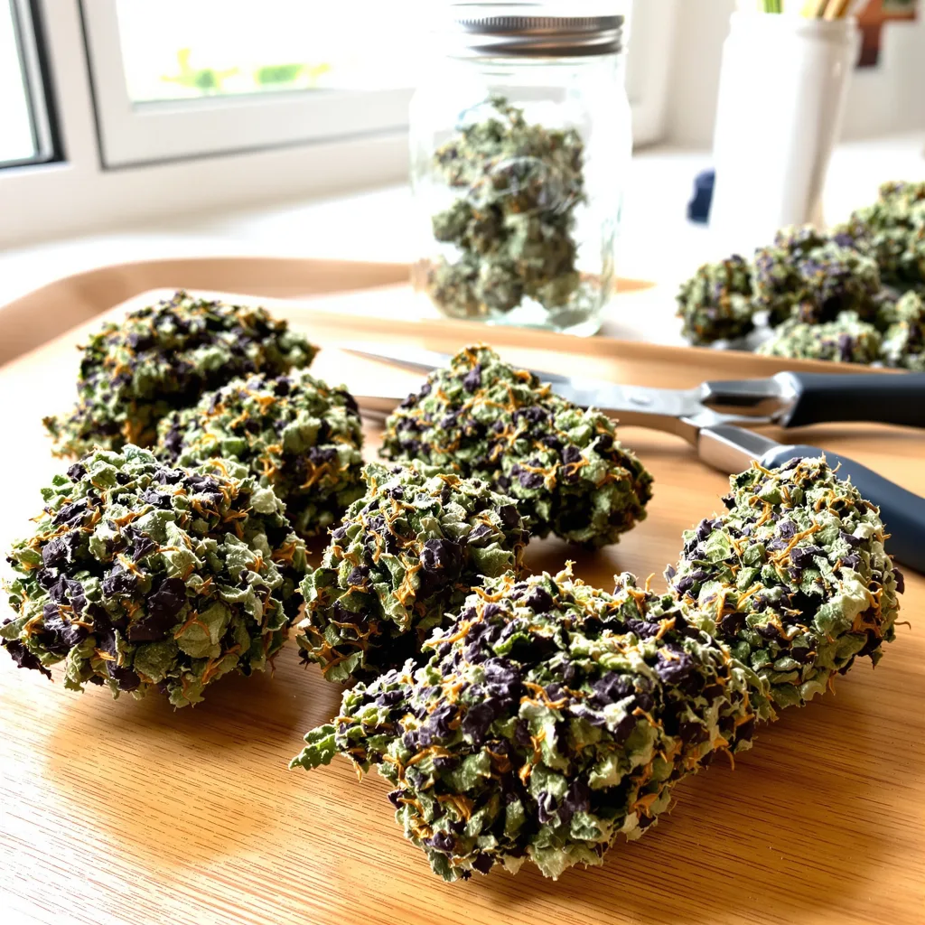 Alien Dawg 81% indica / 19% sativa — flor con tricomas visibles