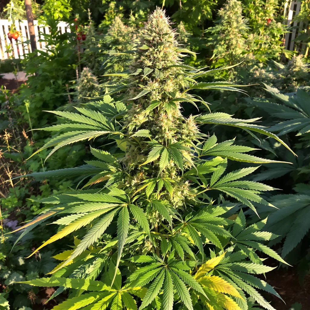 Alien Gorilla Glue 74% indica / 26% sativa — flor con tricomas visibles