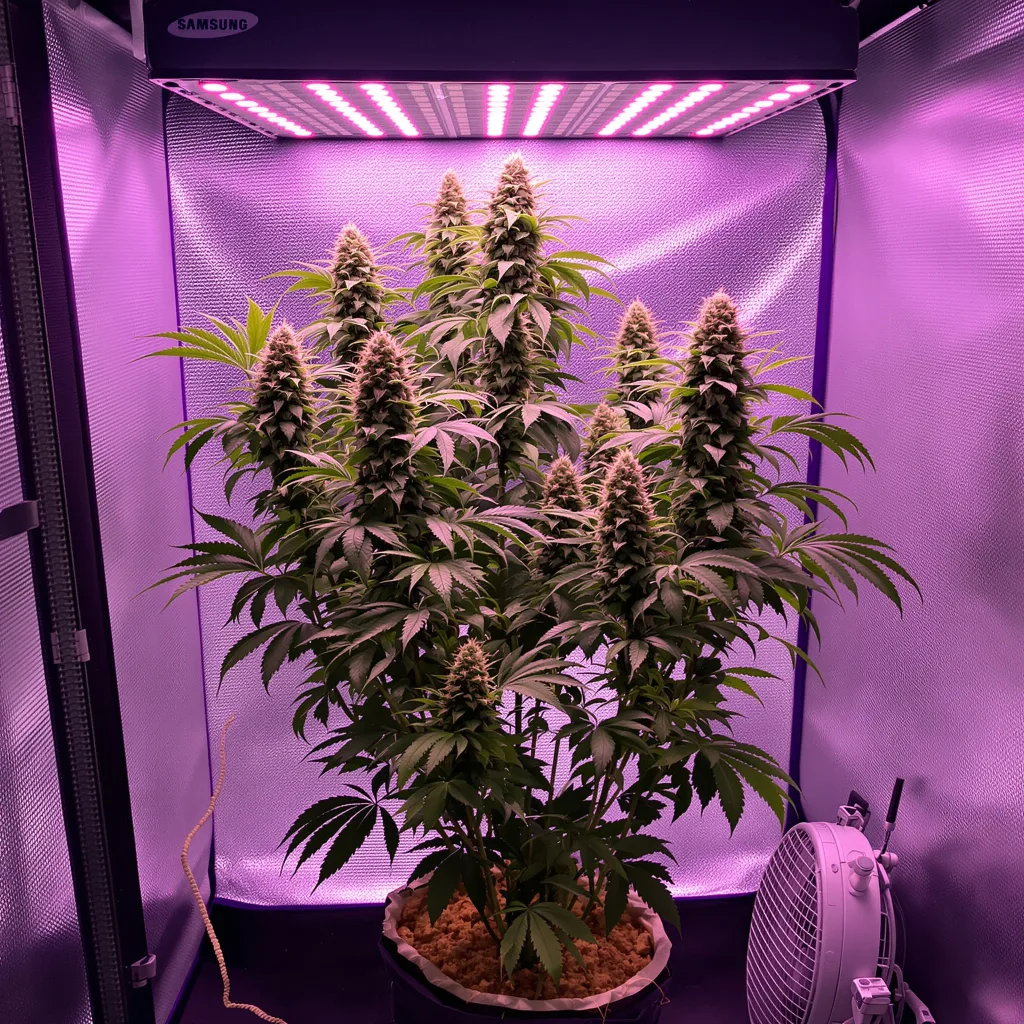 Planta de cannabis Alien Mints en fase de floración — 90-130 cm feminizada