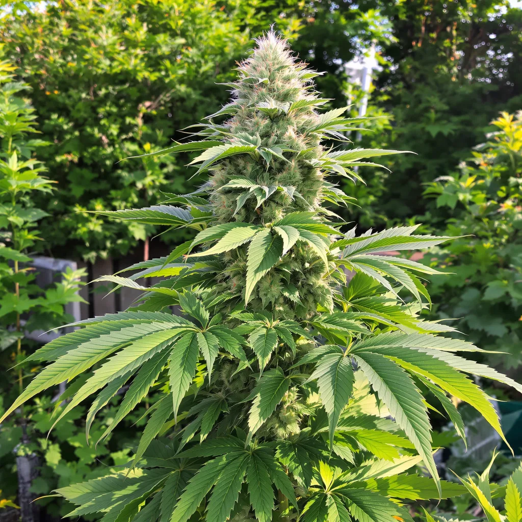 Alien Mints 88% indica / 12% sativa — flor con tricomas visibles