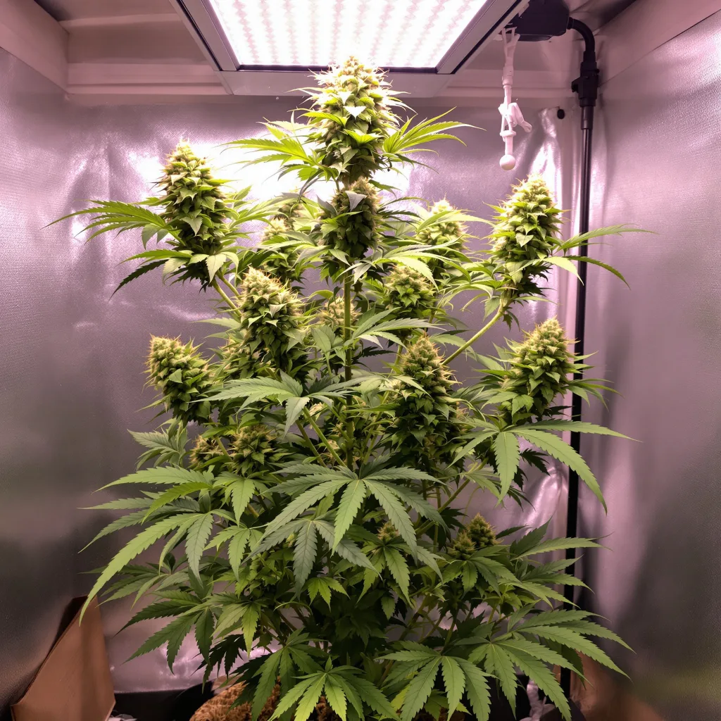 Planta de cannabis Alien Reunion en fase de floración — 120-180 cm feminizada