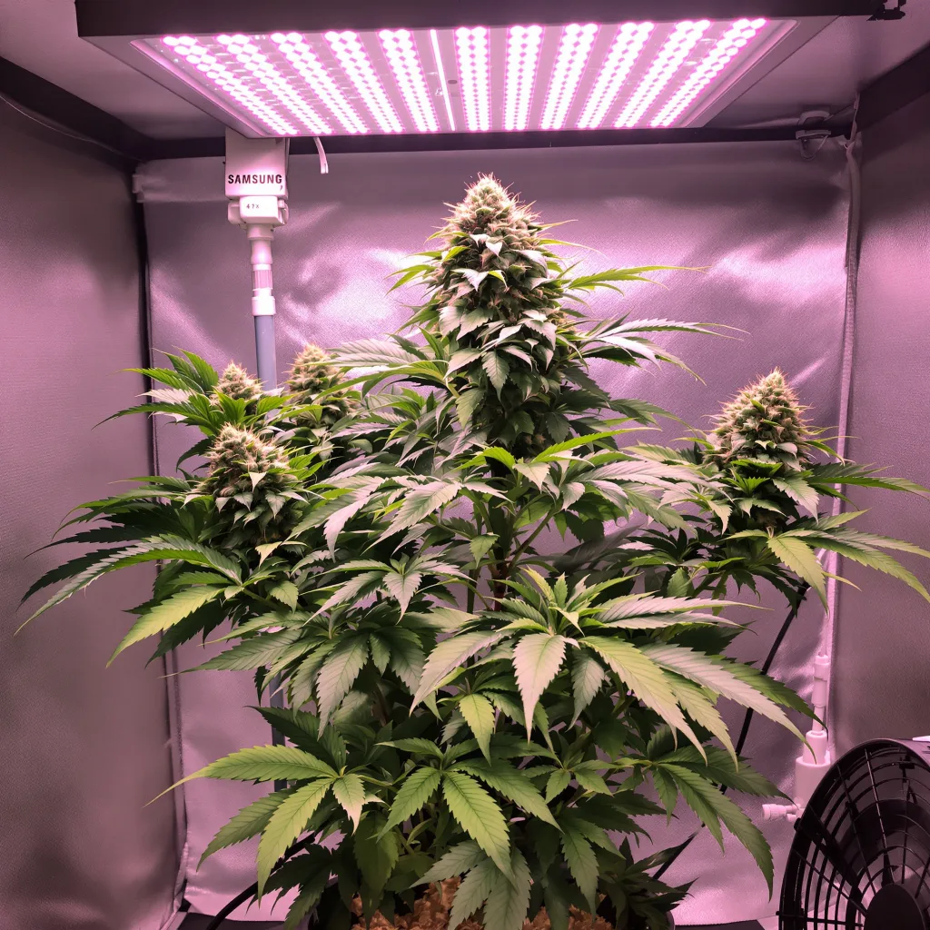Planta de cannabis Alien Rift en fase de floración — 60-100 cm autofloración