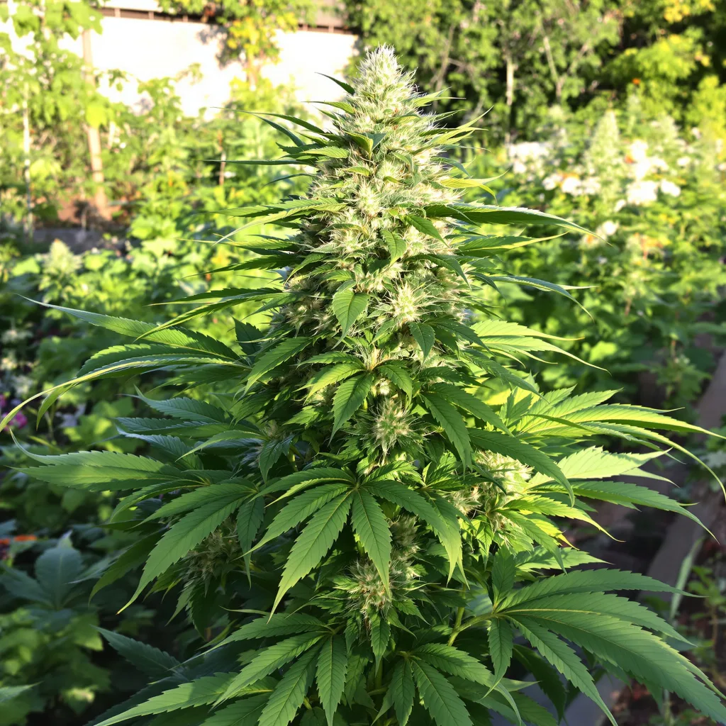 Alien Rift 65% indica / 35% sativa — flor con tricomas visibles