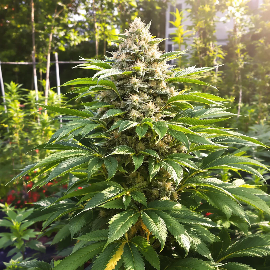 Alien Rift 65% indica / 35% sativa — flor con tricomas visibles
