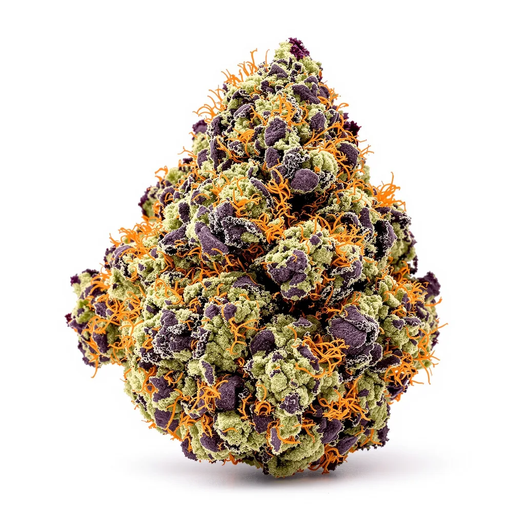 Alien Rift 65% indica / 35% sativa — flor con tricomas visibles