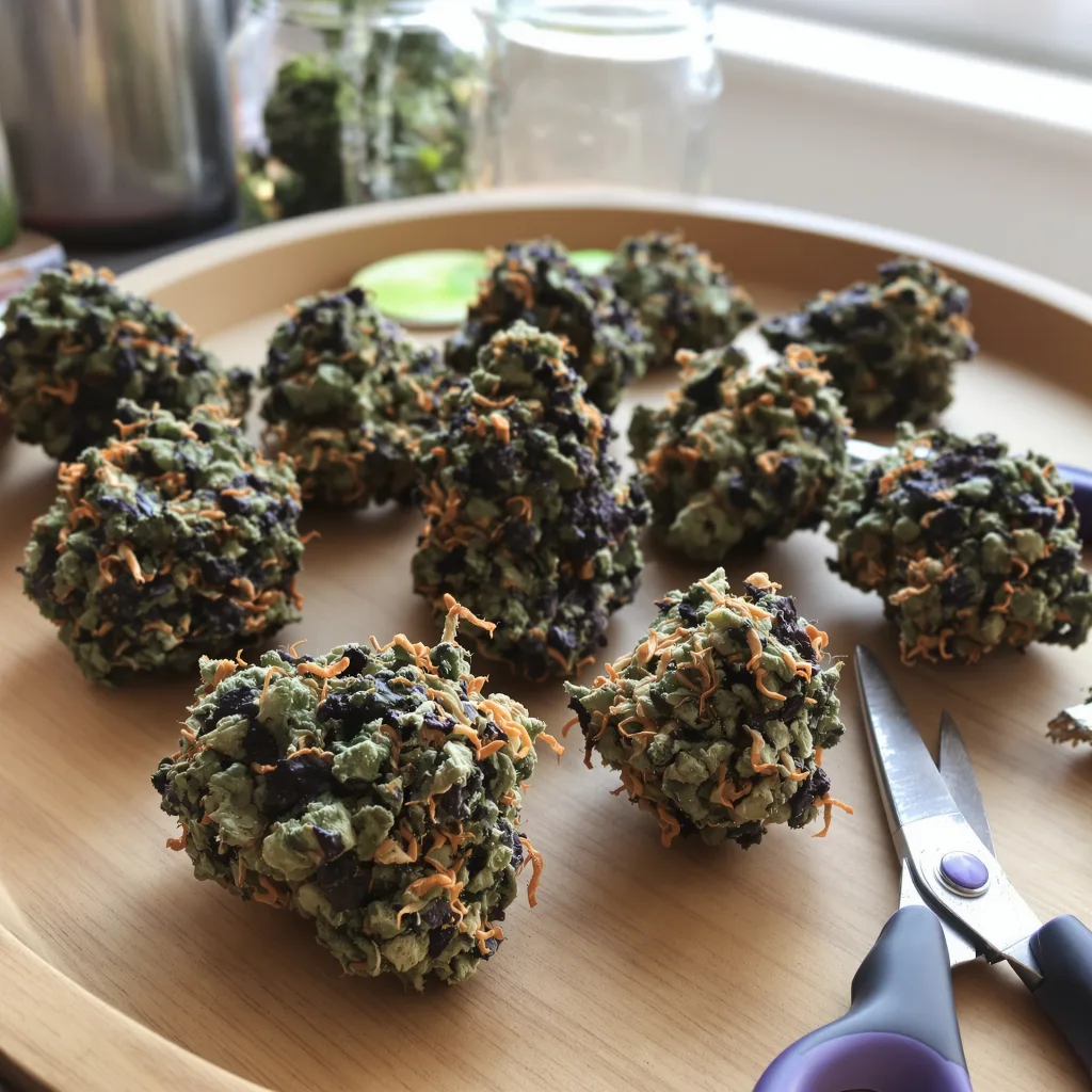 Alien Technology 79% indica / 21% sativa — flor con tricomas visibles