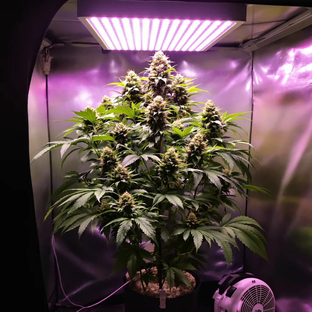 Planta de cannabis Aliens On Moonshine en fase de floración — 90-130 cm feminizada