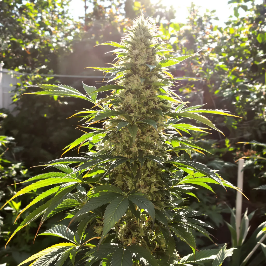 Aliens On Moonshine 85% indica / 15% sativa — flor con tricomas visibles