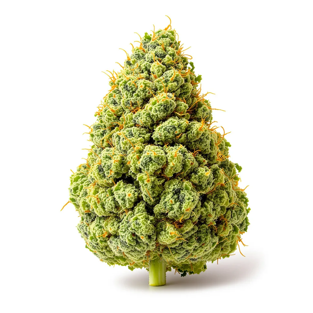 Allen Wrench 20% indica / 80% sativa — flor con tricomas visibles
