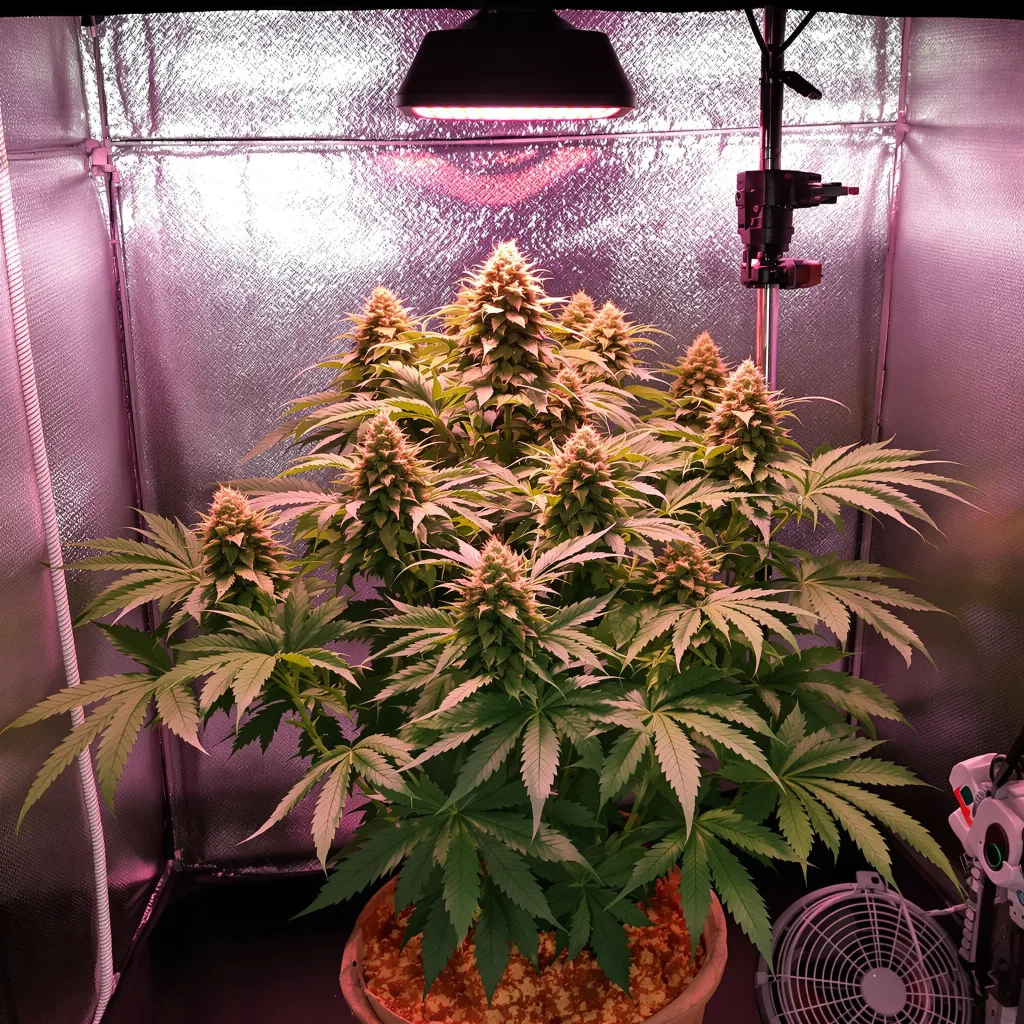 Planta de cannabis Alpine Star en fase de floración — 90-130 cm feminizada