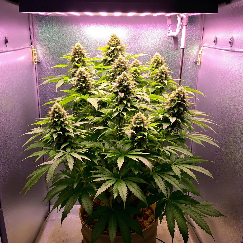 Planta de cannabis Amazonian en fase de floración — 90-130 cm feminizada