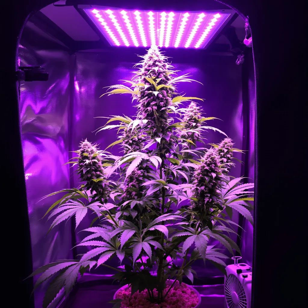 Planta de cannabis American Kush en fase de floración — 60-100 cm autofloración