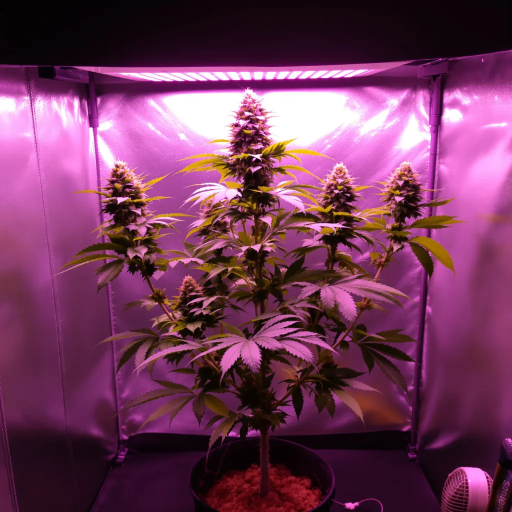 Planta de cannabis American Kush en fase de floración — 90-130 cm feminizada