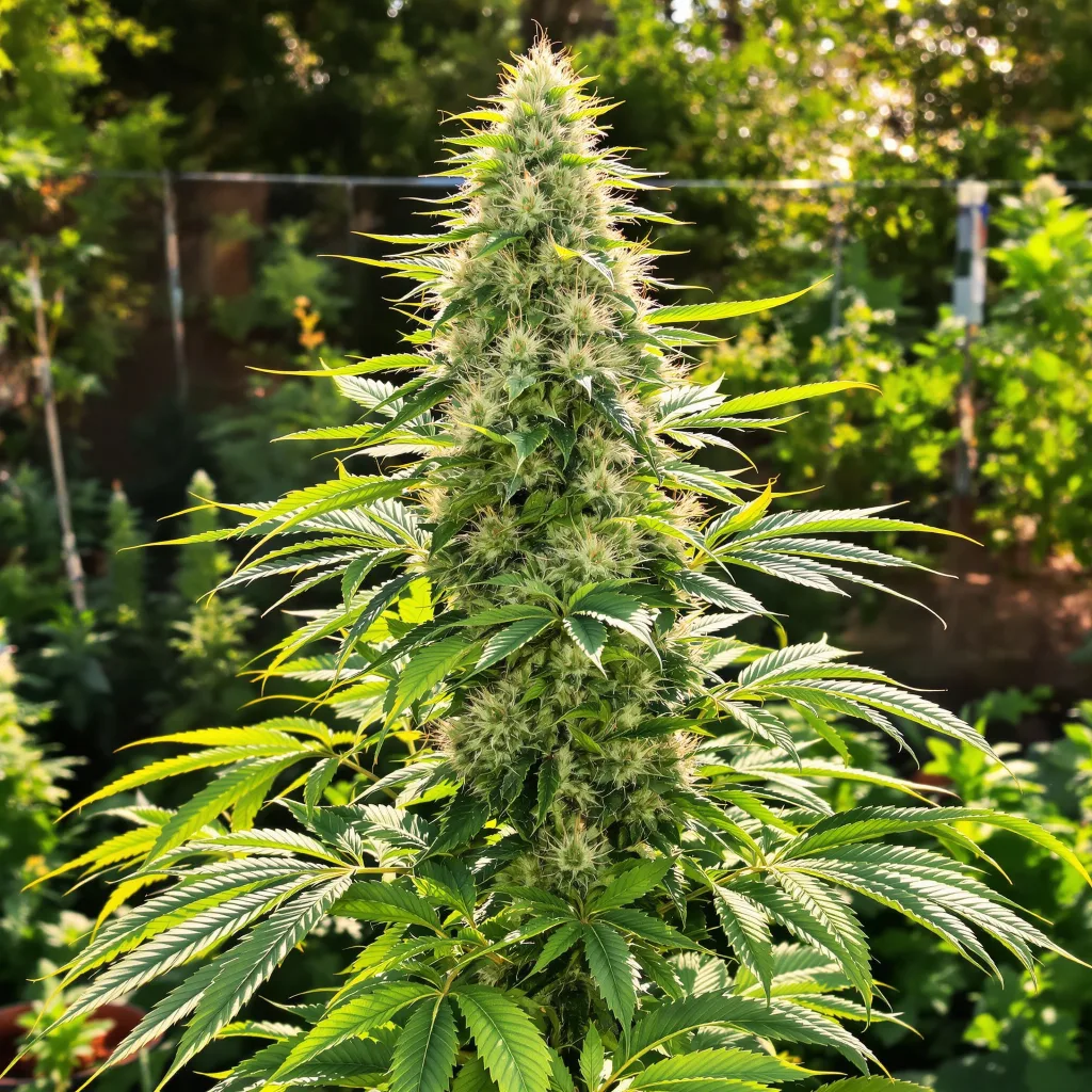 American Strains Pack 40% indica / 60% sativa — flor con tricomas visibles