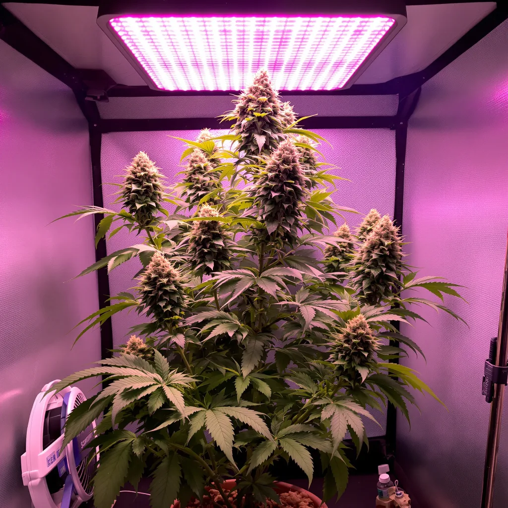 Planta de cannabis Amnesia Lemon en fase de floración — 120-180 cm feminizada